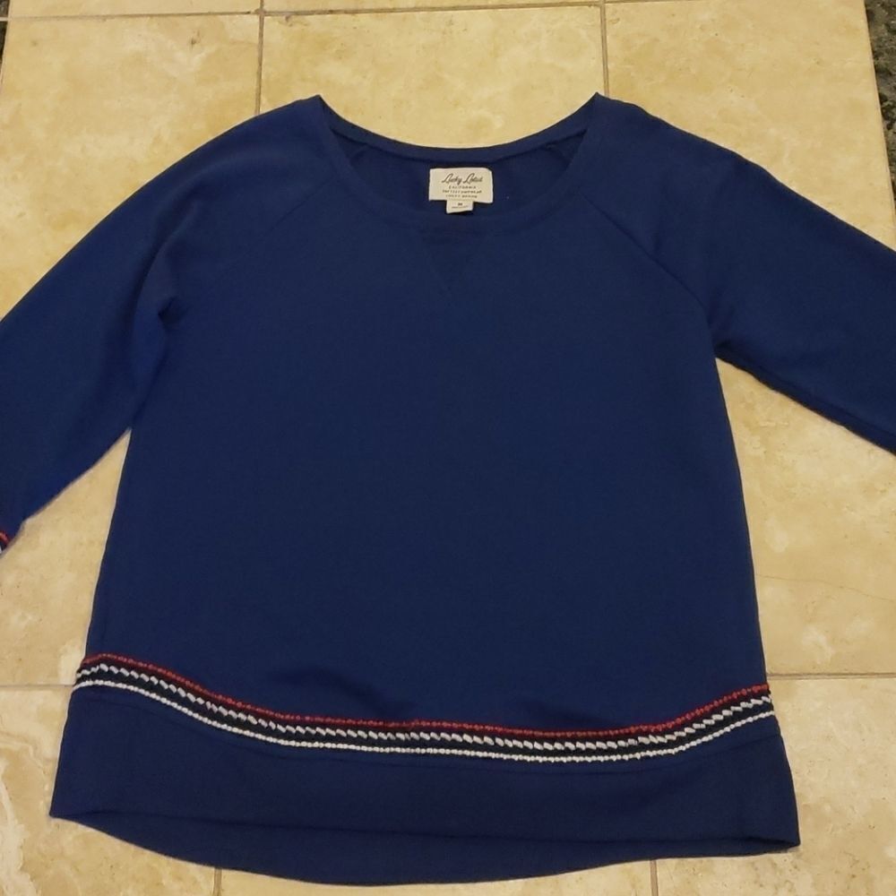 - Lucky brand lotus sweatshirt tunic size m‎